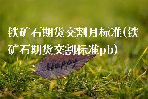 铁矿石期货交割月标准(铁矿石期货交割标准pb)_https://www.zztgc.com_期货开户_第1张