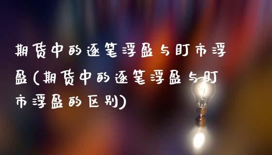 期货中的逐笔浮盈与盯市浮盈(期货中的逐笔浮盈与盯市浮盈的区别)_https://www.zztgc.com_期货入门_第1张