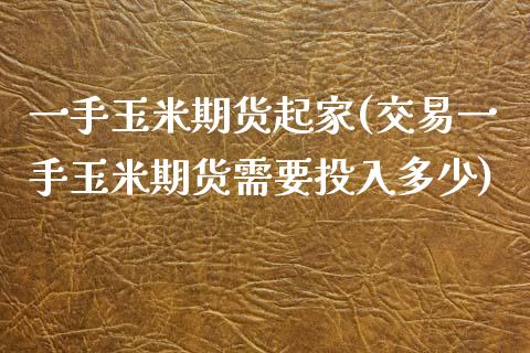 一手玉米期货起家(交易一手玉米期货需要投入多少)_https://www.zztgc.com_期货入门_第1张