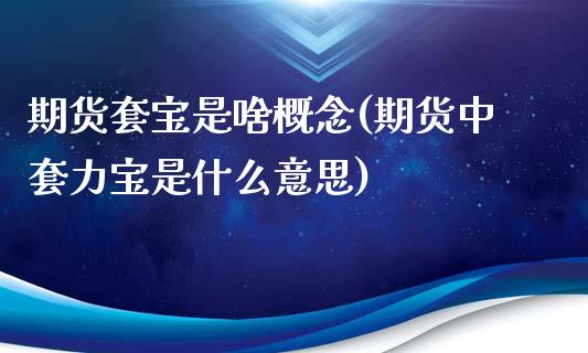 期货套宝是啥概念(期货中套力宝是什么意思)_https://www.zztgc.com_黄金期货_第1张