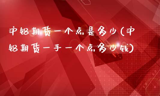 沪铝期货一个点是多少(沪铝期货一手一个点多少钱)_https://www.zztgc.com_期货行情_第1张
