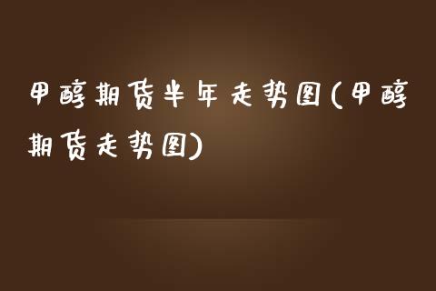 甲醇期货半年走势图(甲醇期货走势图)_https://www.zztgc.com_期货行情_第1张
