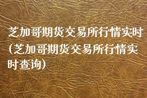 芝加哥期货交易所行情实时(芝加哥期货交易所行情实时查询)_https://www.zztgc.com_期货行情_第1张