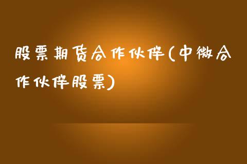 股票期货合作伙伴(中微合作伙伴股票)_https://www.zztgc.com_期货开户_第1张