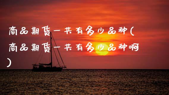 商品期货一共有多少品种(商品期货一共有多少品种啊)_https://www.zztgc.com_黄金期货_第1张