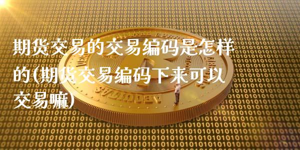 期货交易的交易编码是怎样的(期货交易编码下来可以交易嘛)_https://www.zztgc.com_期货直播_第1张