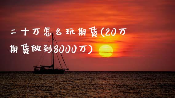 二十万怎么玩期货(20万期货做到8000万)_https://www.zztgc.com_原油期货_第1张