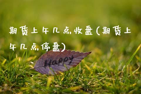 期货上午几点收盘(期货上午几点停盘)_https://www.zztgc.com_期货直播_第1张