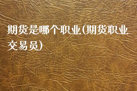 期货是哪个职业(期货职业交易员)_https://www.zztgc.com_期货开户_第1张
