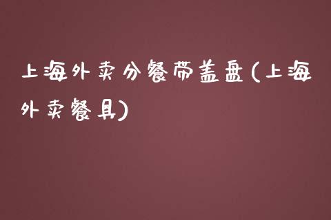 上海外卖分餐带盖盘(上海外卖餐具)_https://www.zztgc.com_期货入门_第1张