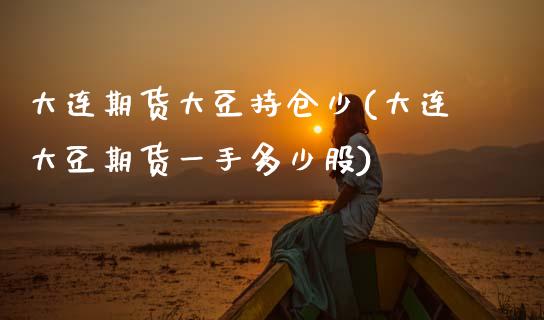 大连期货大豆持仓少(大连大豆期货一手多少股)_https://www.zztgc.com_黄金期货_第1张
