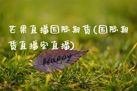 芒果直播国际期货(国际期货直播室直播)_https://www.zztgc.com_期货直播_第1张