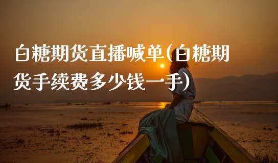 白糖期货直播喊单(白糖期货手续费多少钱一手)_https://www.zztgc.com_期货行情_第1张
