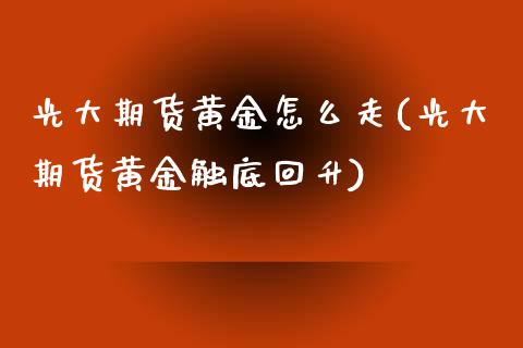 光大期货黄金怎么走(光大期货黄金触底回升)_https://www.zztgc.com_期货入门_第1张