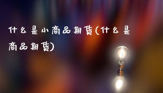 什么是小商品期货(什么是商品期货)_https://www.zztgc.com_期货直播_第1张