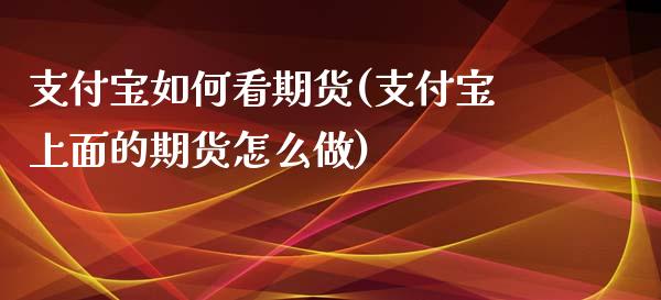 支付宝如何看期货(支付宝上面的期货怎么做)_https://www.zztgc.com_期货入门_第1张