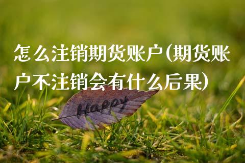 怎么注销期货账户(期货账户不注销会有什么后果)_https://www.zztgc.com_期货行情_第1张