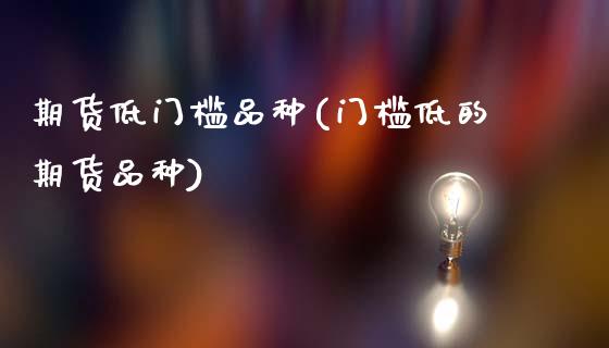 期货低门槛品种(门槛低的期货品种)_https://www.zztgc.com_期货行情_第1张