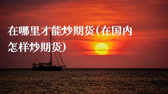 在哪里才能炒期货(在国内怎样炒期货)_https://www.zztgc.com_期货入门_第1张