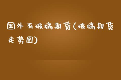 国外有玻璃期货(玻璃期货走势图)_https://www.zztgc.com_黄金期货_第1张