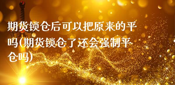 期货锁仓后可以把原来的平吗(期货锁仓了还会强制平仓吗)_https://www.zztgc.com_期货直播_第1张