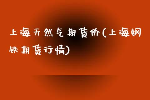 上海天然气期货价(上海钢铁期货行情)_https://www.zztgc.com_期货直播_第1张