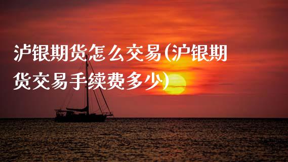 泸银期货怎么交易(沪银期货交易手续费多少)_https://www.zztgc.com_期货直播_第1张