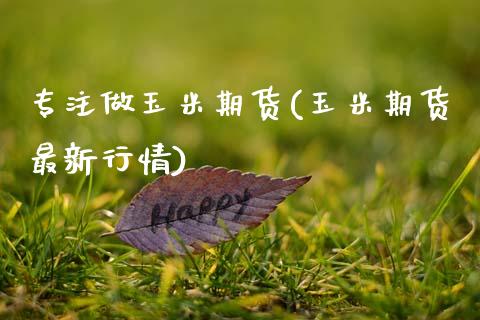 专注做玉米期货(玉米期货最新行情)_https://www.zztgc.com_原油期货_第1张