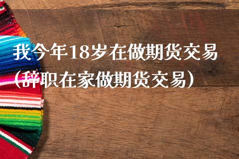 我今年18岁在做期货交易(辞职在家做期货交易)_https://www.zztgc.com_期货入门_第1张