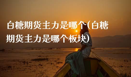 白糖期货主力是哪个(白糖期货主力是哪个板块)_https://www.zztgc.com_期货直播_第1张