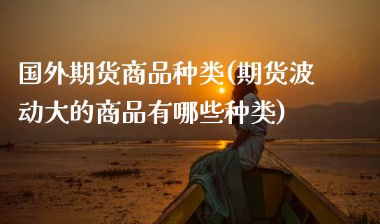 国外期货商品种类(期货波动大的商品有哪些种类)_https://www.zztgc.com_期货直播_第1张