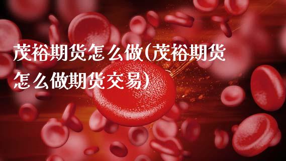 茂裕期货怎么做(茂裕期货怎么做期货交易)_https://www.zztgc.com_期货入门_第1张