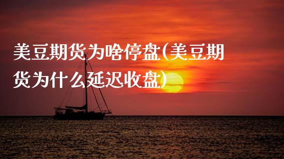 美豆期货为啥停盘(美豆期货为什么延迟收盘)_https://www.zztgc.com_期货入门_第1张