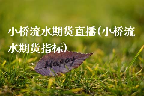 小桥流水期货直播(小桥流水期货指标)_https://www.zztgc.com_期货直播_第1张