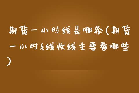 期货一小时线是哪条(期货一小时k线收线主要看哪些)_https://www.zztgc.com_期货行情_第1张