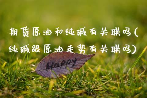 期货原油和纯碱有关联吗(纯碱跟原油走势有关联吗)_https://www.zztgc.com_黄金期货_第1张
