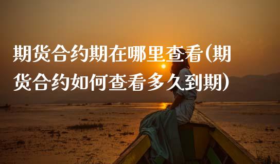 期货合约期在哪里查看(期货合约如何查看多久到期)_https://www.zztgc.com_期货行情_第1张
