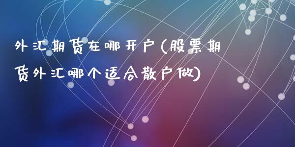 外汇期货在哪开户(股票期货外汇哪个适合散户做)_https://www.zztgc.com_期货行情_第1张