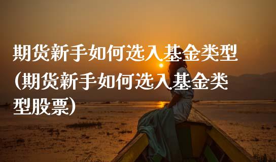 期货新手如何选入基金类型(期货新手如何选入基金类型股票)_https://www.zztgc.com_黄金期货_第1张