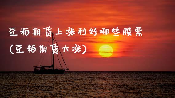 豆粕期货上涨利好哪些股票(豆粕期货大涨)_https://www.zztgc.com_黄金期货_第1张