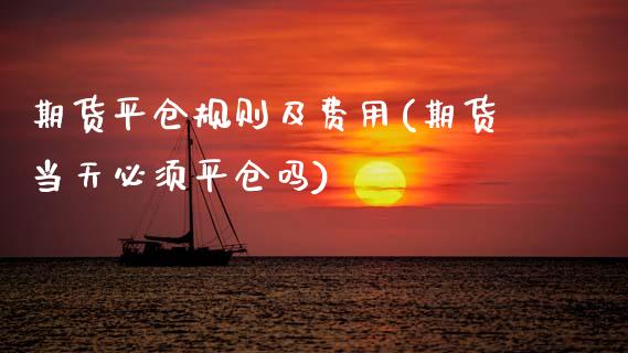 期货平仓规则及费用(期货当天必须平仓吗)_https://www.zztgc.com_期货入门_第1张