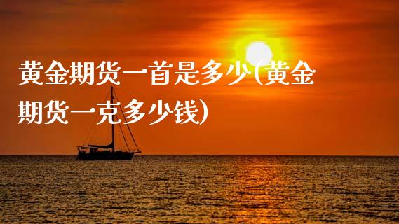 黄金期货一首是多少(黄金期货一克多少钱)_https://www.zztgc.com_期货直播_第1张