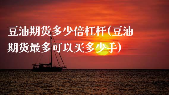 豆油期货多少倍杠杆(豆油期货最多可以买多少手)_https://www.zztgc.com_原油期货_第1张