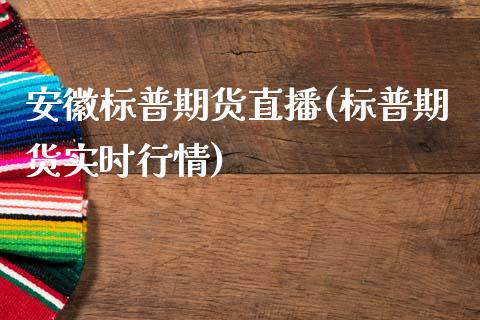 安徽标普期货直播(标普期货实时行情)_https://www.zztgc.com_期货直播_第1张
